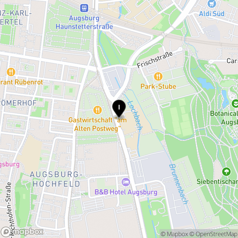 Kartenausschnitt:Städt. Berufsschule VI Augsburg   